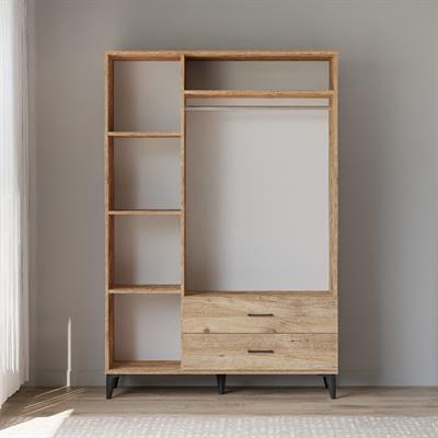 Levent Vera 3 Kapılı 2 Çekmeceli Dolap Atlantik Çam Beyaz