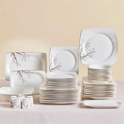 Karaca Square Bone Autumn 53 Prç Y, Gold