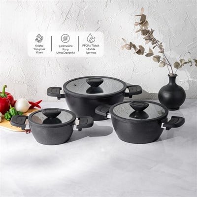 Emsan Dıamente 6 Parça Midi Tencere Seti