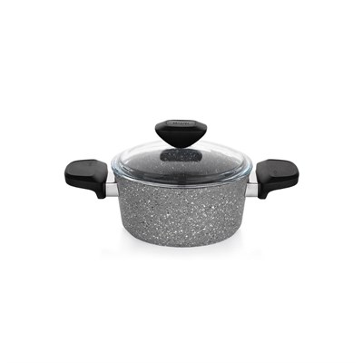 Schafer Etna Yanmaz Yapışmaz Tencere Seti 7 Parça-gri