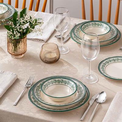 Emsan Arya 24 Parça 6 Kişilik Yemek Takımı Yeşil