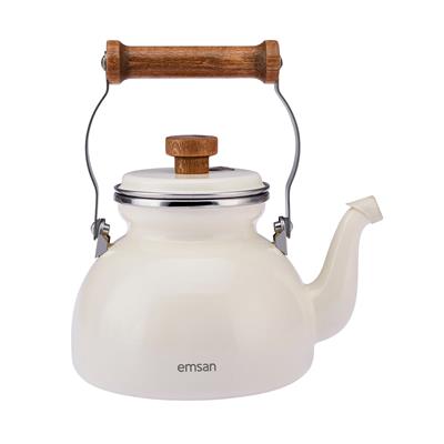 Emsan Royal Emaye Demlik Krem