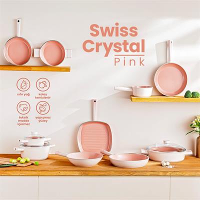 Emsan Swıss Crystal 16 Cm Derin Tencere- Pembe