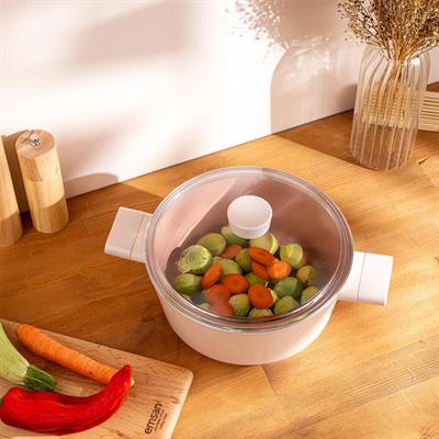 Emsan Swıss Crystal 24 Cm Derin Tencere Pembe