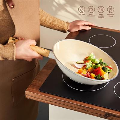 Emsan Swıss Crystal 28  Cm Wok Tavası