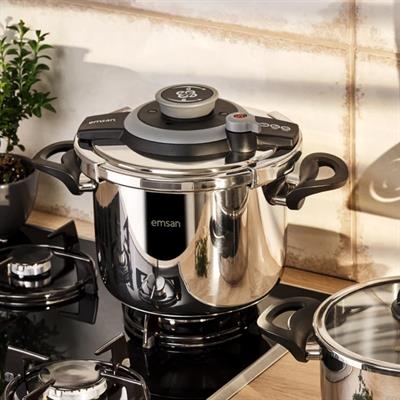 Emsan Vera 4 Lt  Siyah Düdüklü