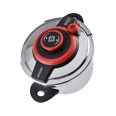 Emsan Vera 4+6 Lt Kırmızı  Düdüklü