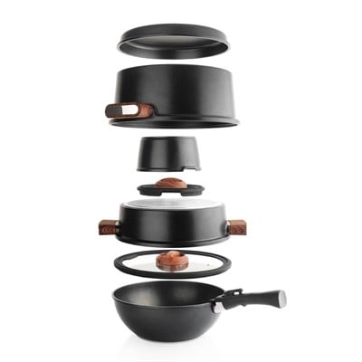 Schafer 1s4661-20003-sıy01 Matrix Döküm Tencere Seti 8 Parça Siyah