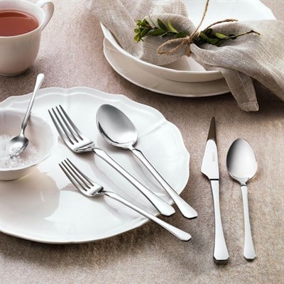 Schafer Hamburg 72 Parça Çatal Kaşık Bıçak Takımı-Gümüş13