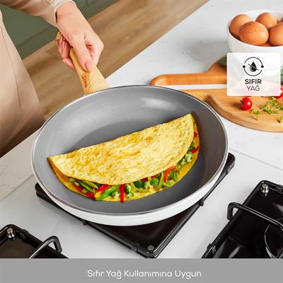 Karaca Swıss Crystal Creamy Wood Tava Sahan Set