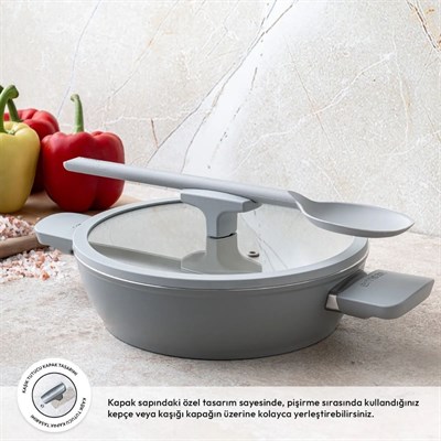 Emsan Swıss Rs 26 Cm Karnıyarık Tencere Gri