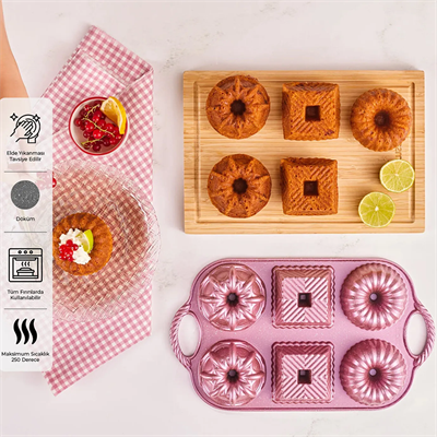 Emsan Grıss One&sıx Kek Kalıbı Pınk