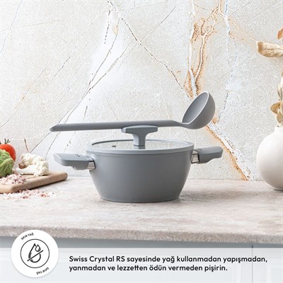 Emsan Swıss Rs 20 Cm Derin Tencere Gri