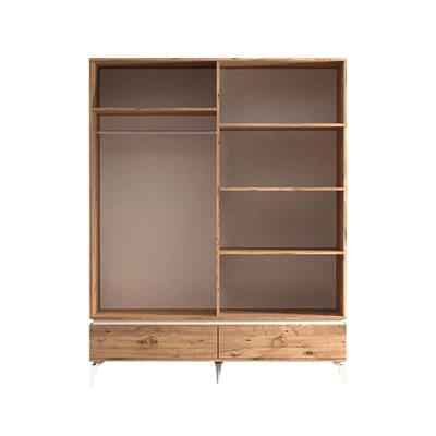 Levent Carina 4 Kapılı 2 Çekmeceli Dolap Atlantik Çam Beyaz