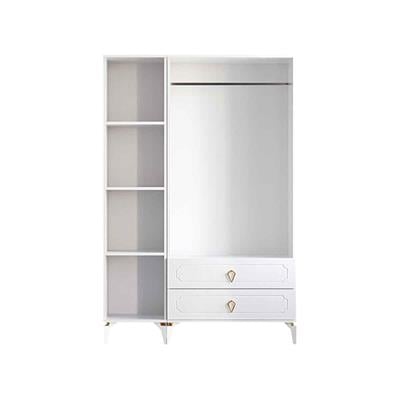 Levent Uzay Country 3 Kapılı 2 Çekmeceli Dolap Beyaz