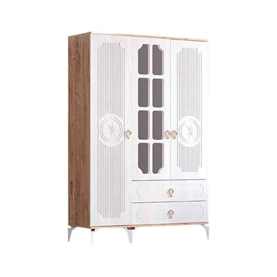 Levent Uzay Country 3 Kapılı 2 Çekmeceli Dolap Atlantik Çam Beyaz