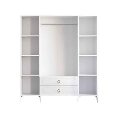 Levent Uzay Country 4 Kapılı 2 Çekmeceli Dolap Beyaz