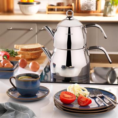 Schafer 1s0439-15001-inx01 Brilla Çelik Çaydanlık Takımı 3 Prç İnox