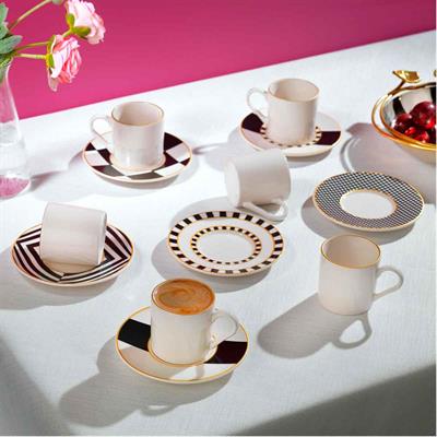 Schafer 1s2038-08002-siy02 Fun 6 Kişilik Fincan Seti 12 Prç Siyah