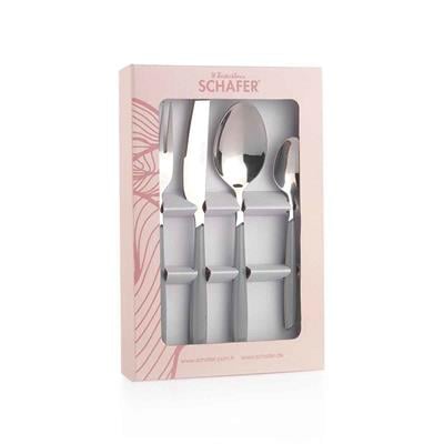 Schafer 1s4657-11001-grı01 Mona 24 Parça Çatal Kaşık Bıçak Takımı Gri