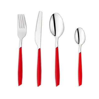 Schafer 1s4657-11001-kmz01 Mona 24 Parça Çatal Kaşık Bıçak Takımı Kırmızı