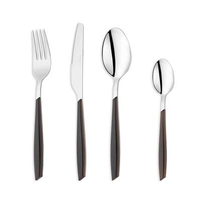 Schafer 1s4657-11001-sıy01 Mona 24 Parça Çatal Kaşık Bıçak Takımı Siyah