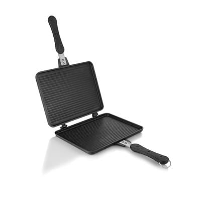 Schafer 1s7015-19077-siy01 Tastematik Döküm Ocak Üstü Tost Izgara 20*26 Cm 2 Parça