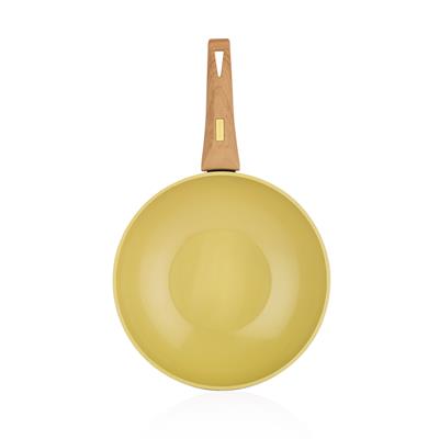 Schafer Fiesta 28 Cm Seramik Wok Tava-yeşil
