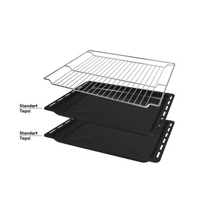 Simfer 8201 Siyah Mekanik 4 Fonksiyon Ankastre Fırın