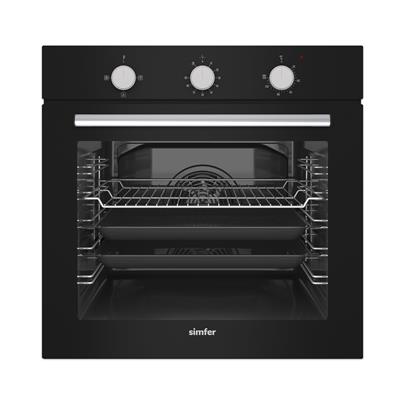Simfer 8201 Siyah Mekanik 4 Fonksiyon Ankastre Fırın