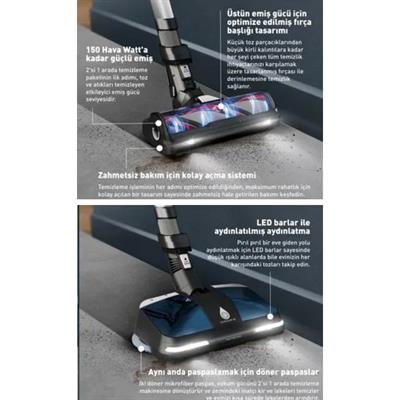 Tefal Tx Force Flex 13.60 Allergy Dikey Şarjlı Süpürge