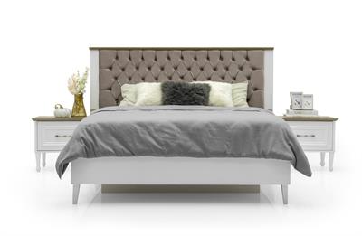 Vize Alsara  Çift Kişilik Başlıklı   Bazalı Karyola