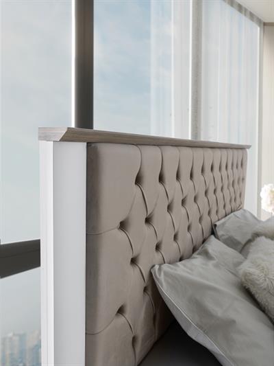 Vize Alsara  Çift Kişilik Başlıklı   Bazalı Karyola