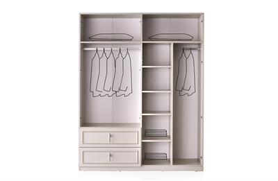 Vize Mabel 4 Kapılı Dolap