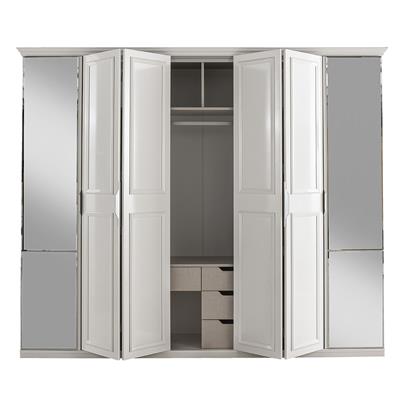 Vize Viyana 6 Kapaklı Akerdiyon Dolap