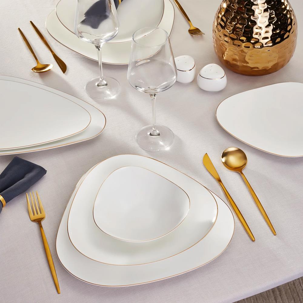 Karaca Fıne Pearl Extra Trıstan Gold 62 Parça Yemek Takımı