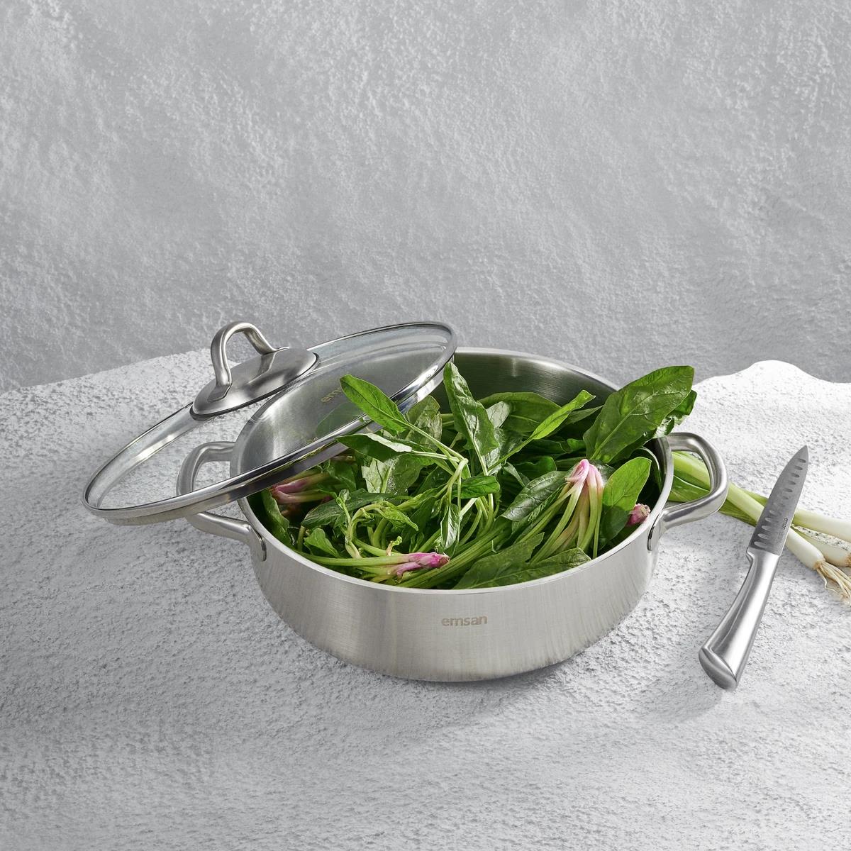 Emsan Steel Force 18 Cm Derin Tencere Esme Avm