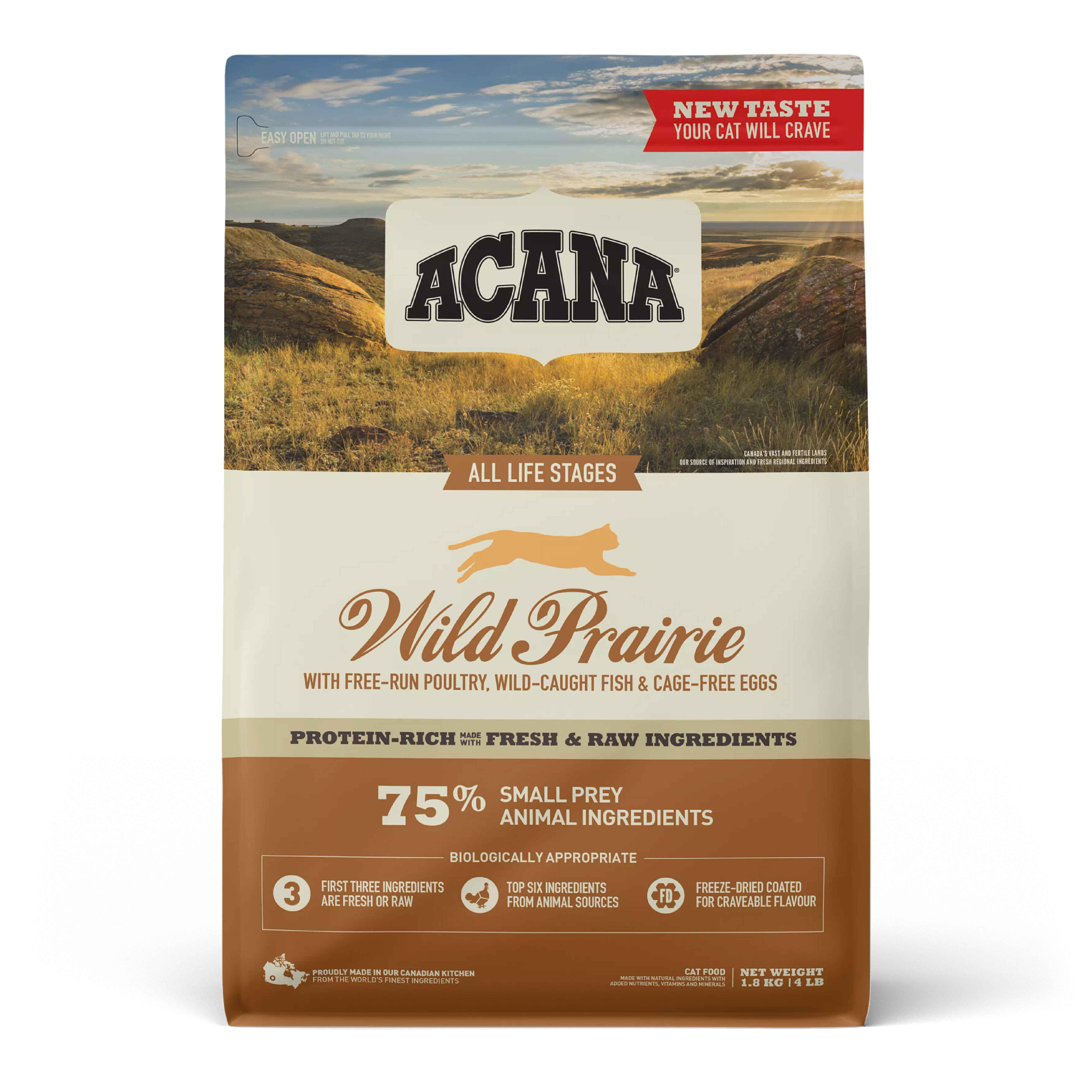 Acana Wild Prairie Tavuklu ve Balıklı Kedi Maması 1.8 Kg (Tüm ırk ve yaşam evreleri için)