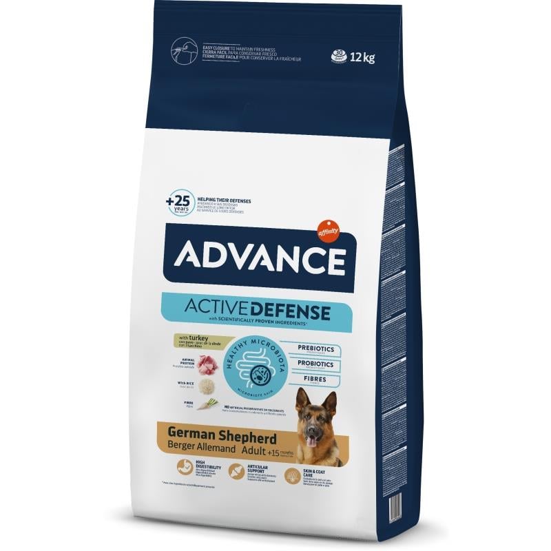 Advance Dog German Shepherd Hindili Yetişkin Alman Çoban Köpeği Maması 12 Kg