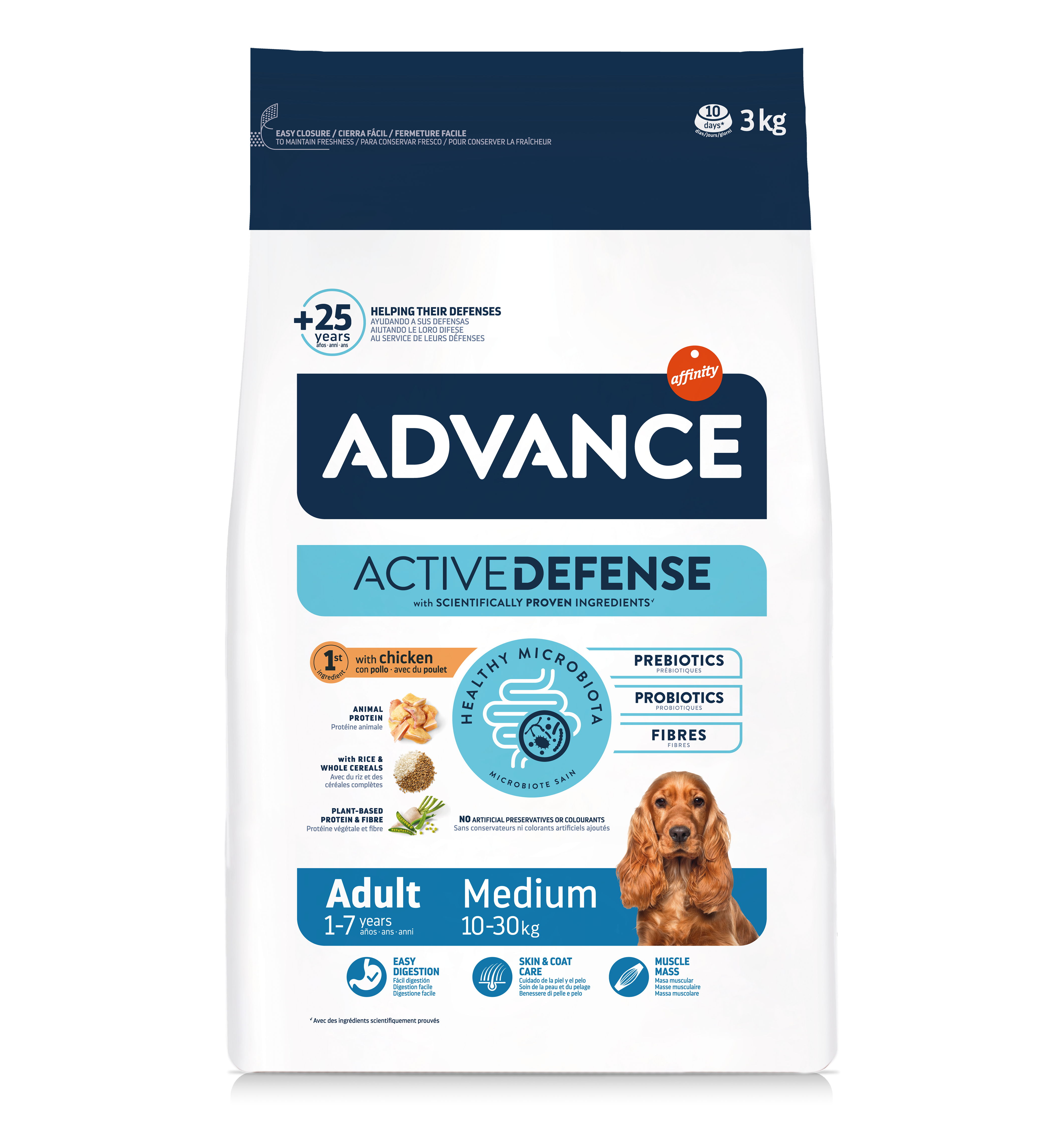Advance Dog Medium Tavuklu Orta Irk Yetişkin Köpek Maması 3 Kg