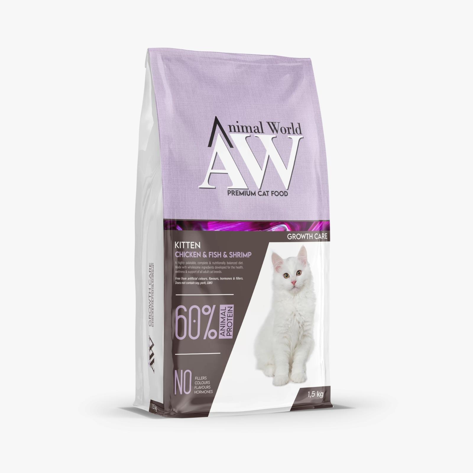 Animal World Kitten Growth Care  Yavru Kedi Maması 1.5 Kg