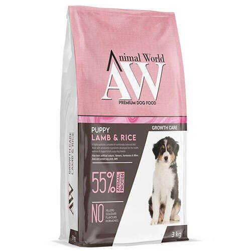 Animal World Puppy Kuzulu Yavru Köpek Maması 3 Kg