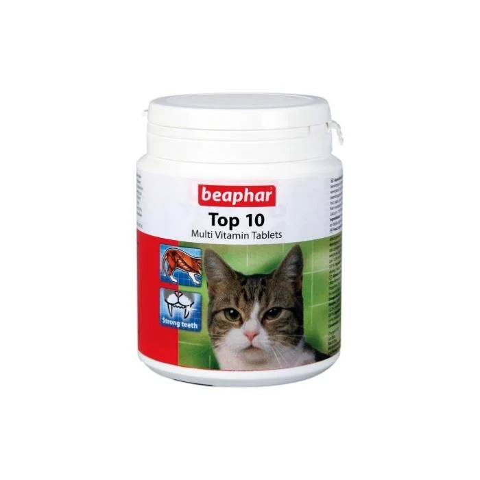 Beaphar Top 10 Multi Vitamin Tablets Kedi Vitamini 180 Adet