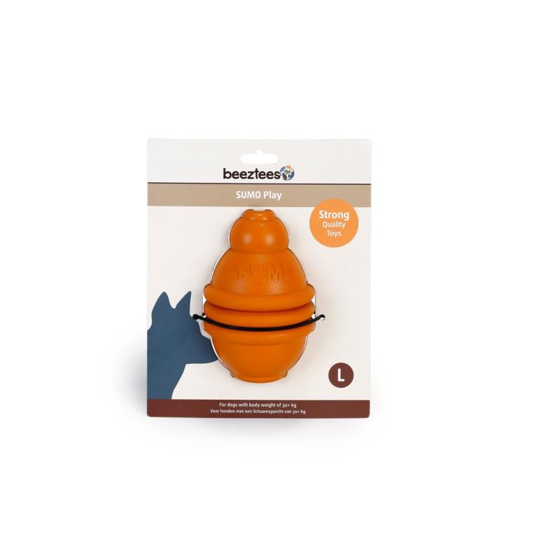 Beeztees Sumo Dayanıklı Diş Bakımı Köpek Oyuncağı L Turuncu 10x10x15 Cm