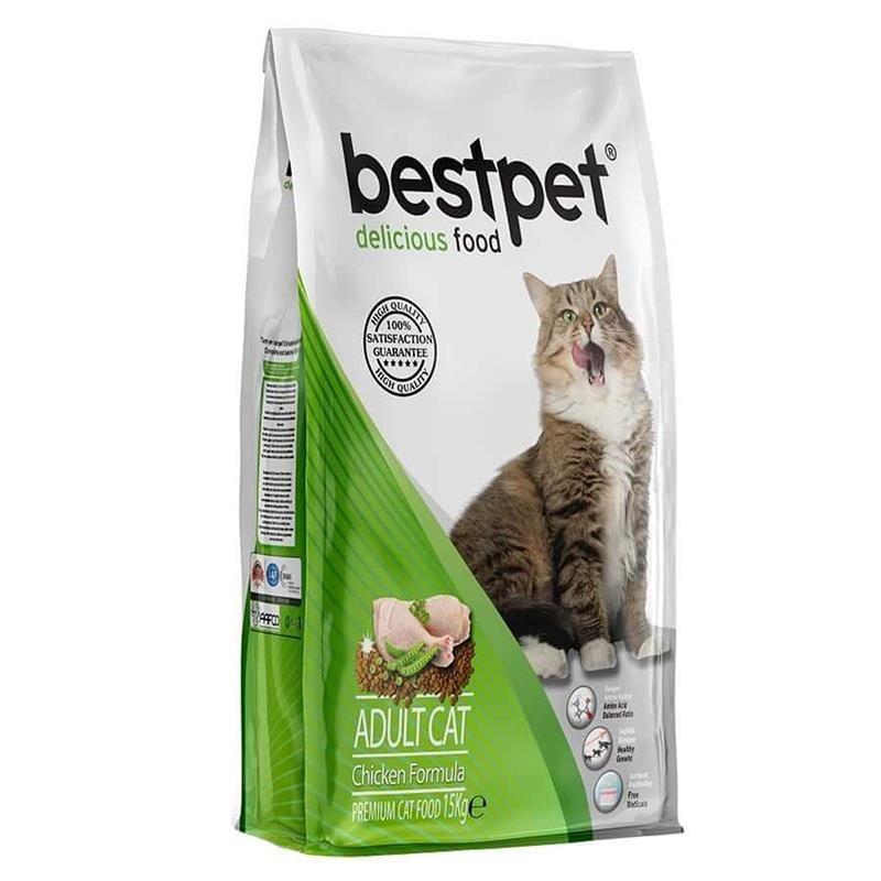 Bestpet Tavuk Etli ve Pirinçli Yetişkin Kedi Maması 15 Kg