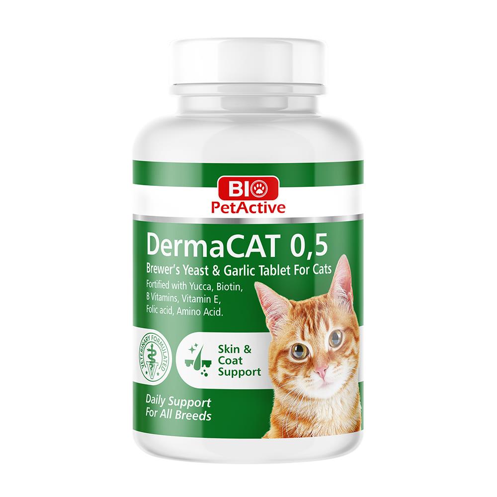 Bio PetActive Dermacat Kediler İçin Sarımsak Tablet 75 Gr. (150 Tablet)