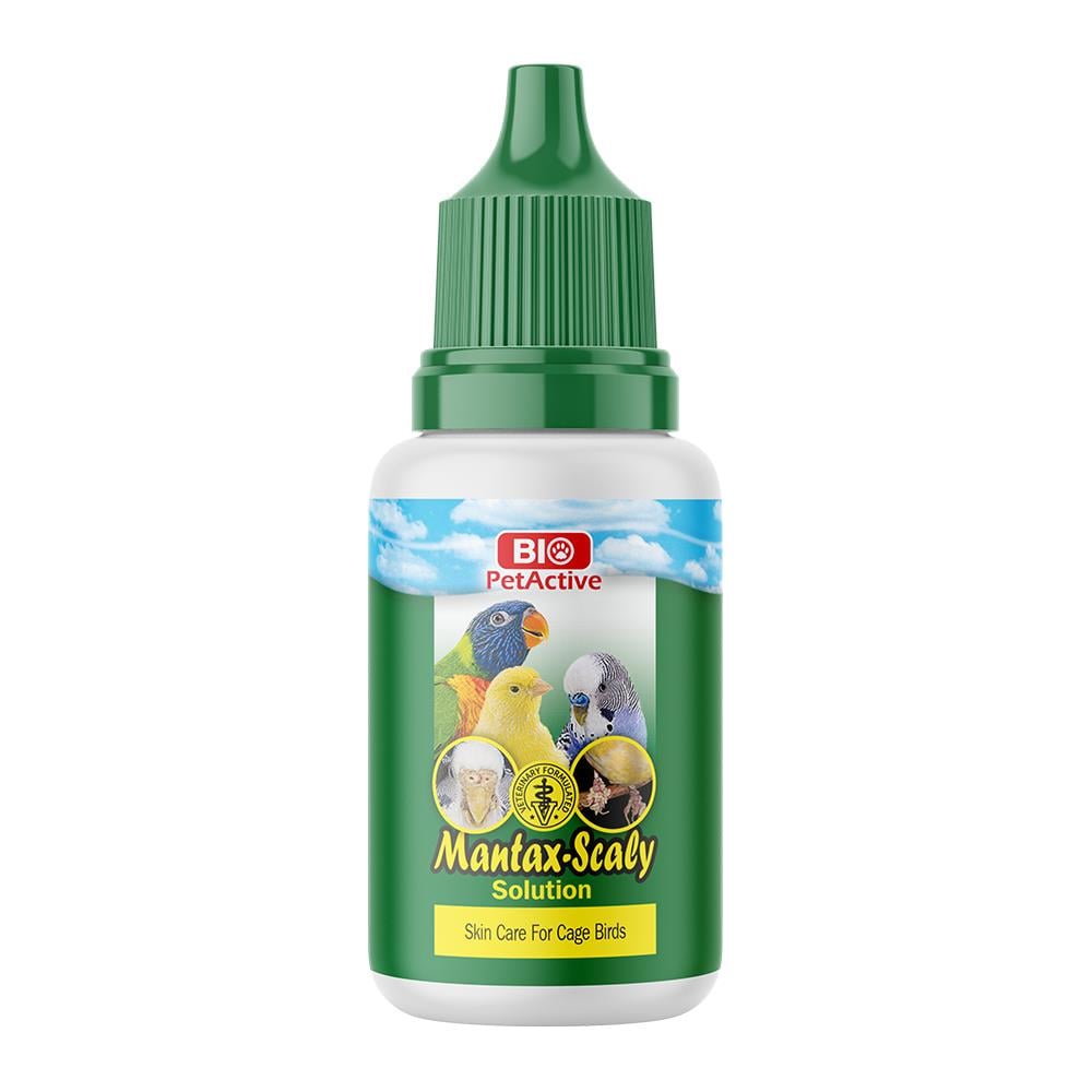 Bio PetActive Mantax-Scaly (Kafes Kuşları İçin Deri Bakım Ürünü) 20 Ml. 