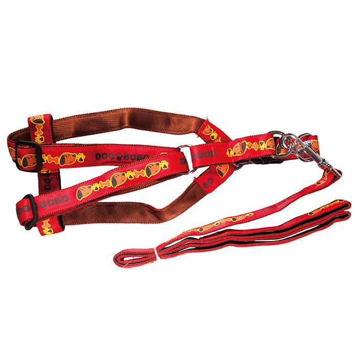 Bobo Soft Desenli Ayarlı Boyun Tasma Takım 20 Mm 120 Cm