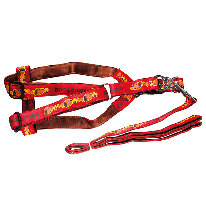 Bobo Soft Desenli Ayarlı Göğüs Tasma Takım 20 Mm 120 Cm
