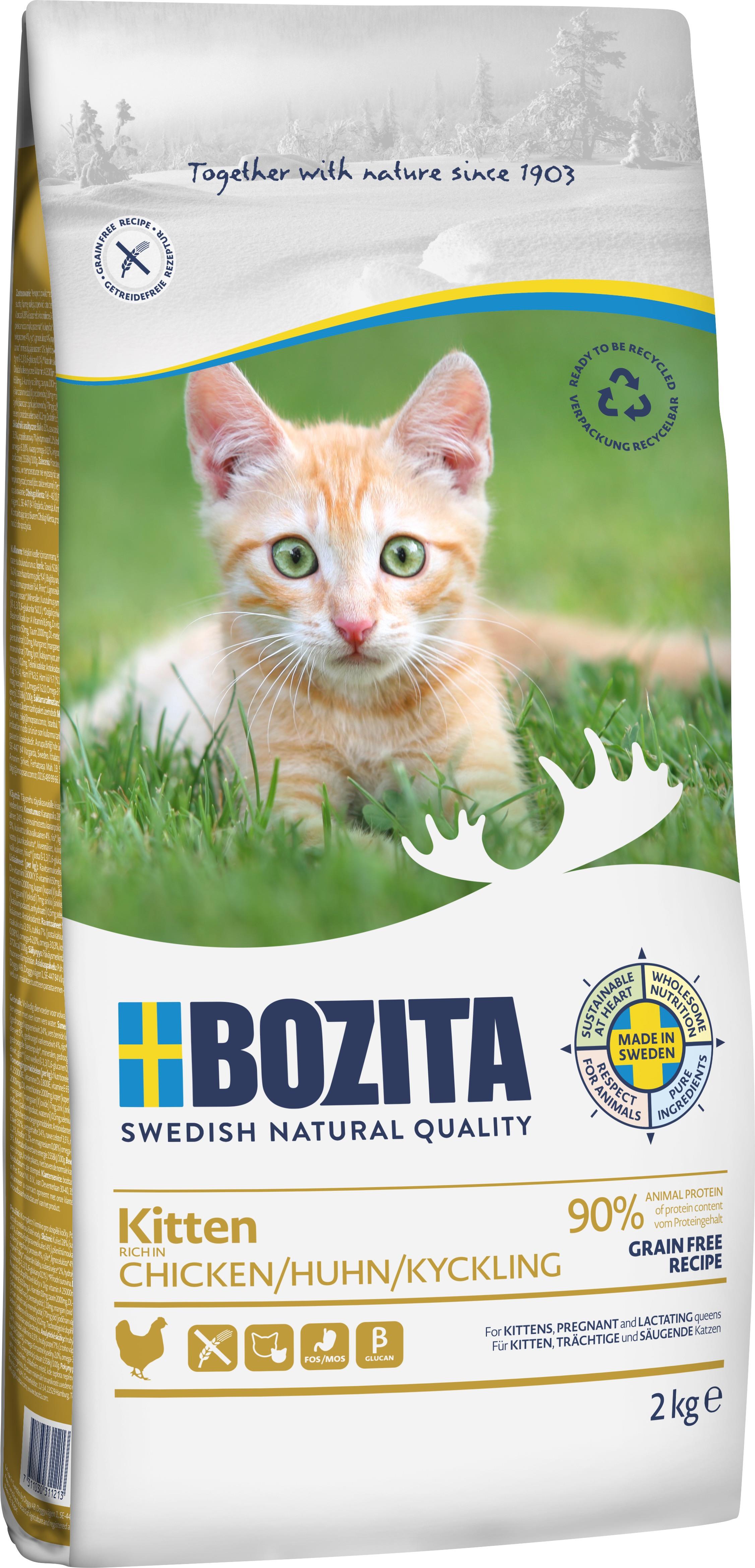 Bozita Kitten Grain Free Tahılsız Tavuklu Yavru Kedi Maması 2 Kg